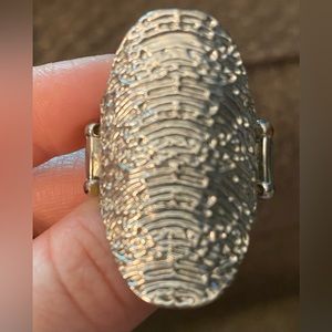 Silver Maze Design Ring